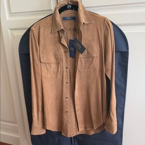 POLO Ralph Lauren 100% soft goat SUEDE Shirt Jacket NWT 2